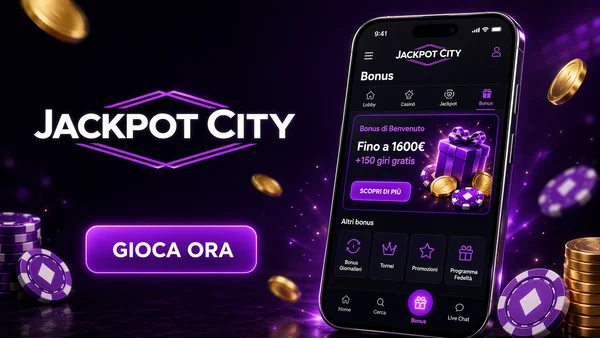 JackpotCity Bonus — Offerte per i Giocatori in Italia